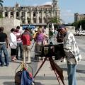 Photographe "à l'ancienne" (chambre noire) devant le Capitole
