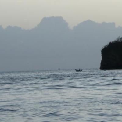 Baie d'où nous quittons Trinidad