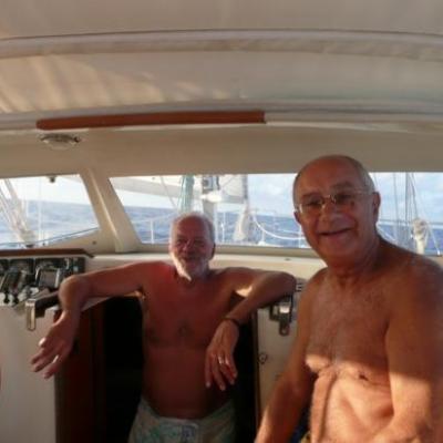 Alain et moi en pleine détente